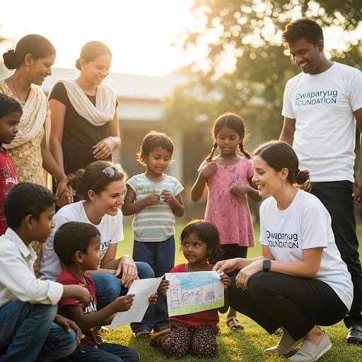 Dwaparyug Foundation team working with communities